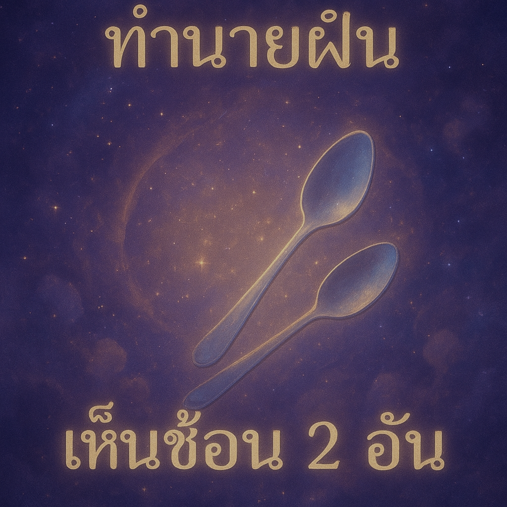 ทำนายฝัน เห็นช้อน2อัน